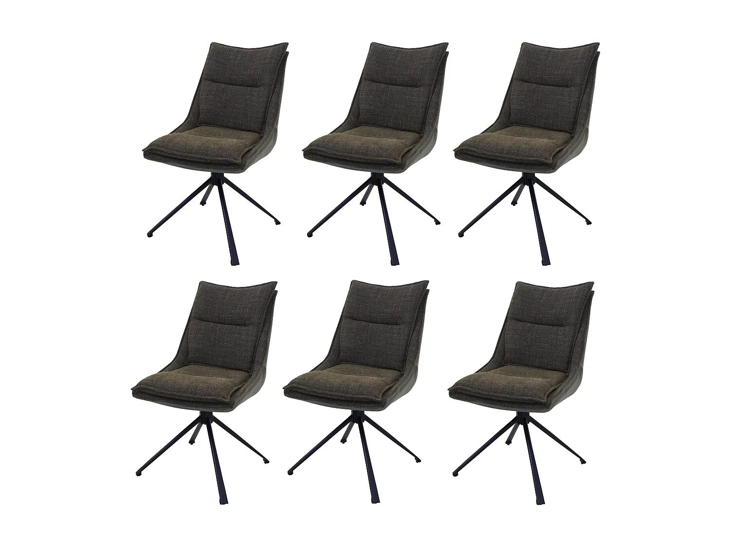 Esszimmerstuhl MCW-N71 (6er-Set), Grün