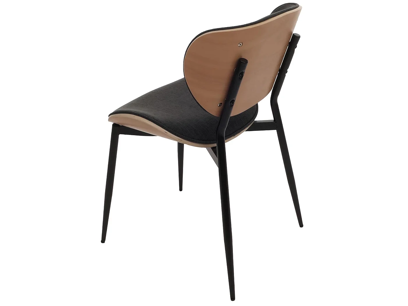 Chaise de salle à manger MCW-O45 (lot de 6),  naturel, gris foncé