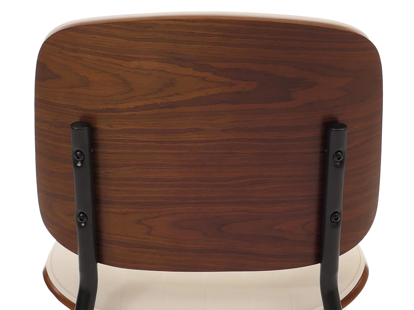 Chaise de salle à manger MCW-O44 (lot de 6),  aspect noyer, blanc