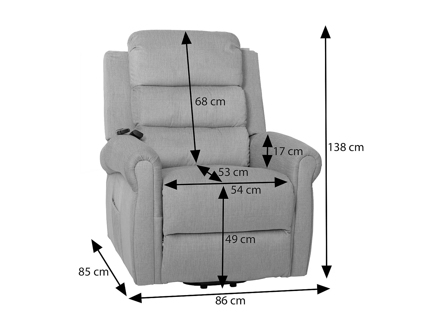 Fernsehsessel MCW-K63, Creme