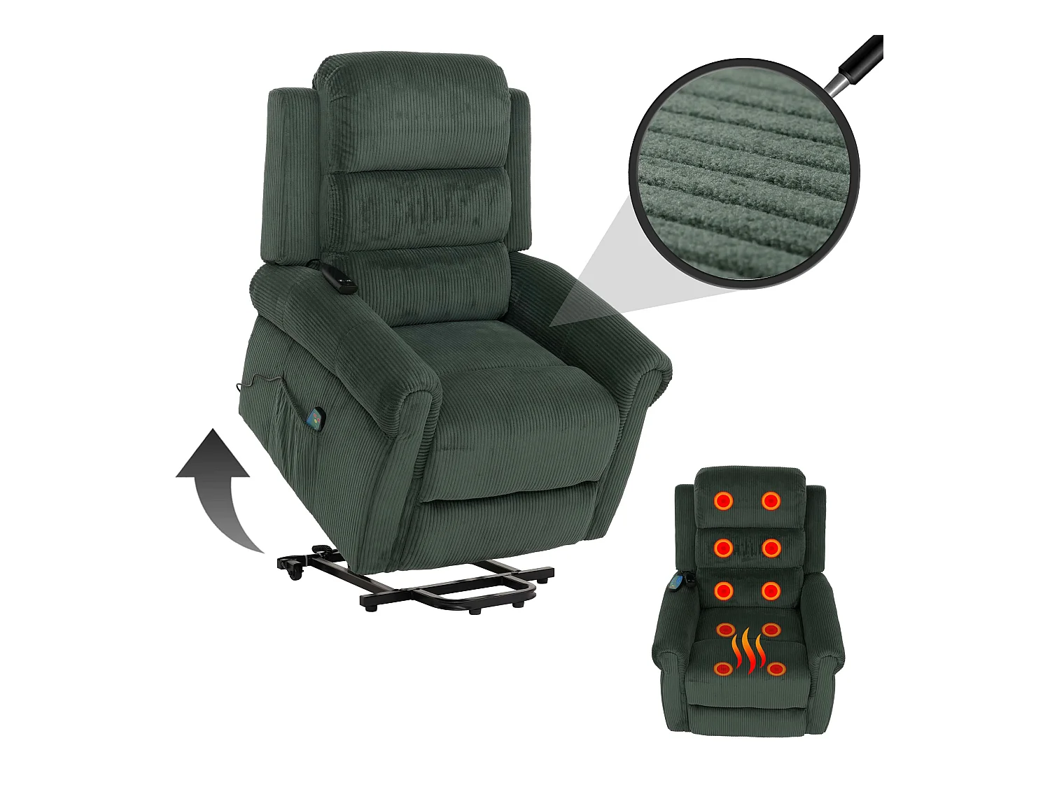 Fernsehsessel MCW-K63, Grün