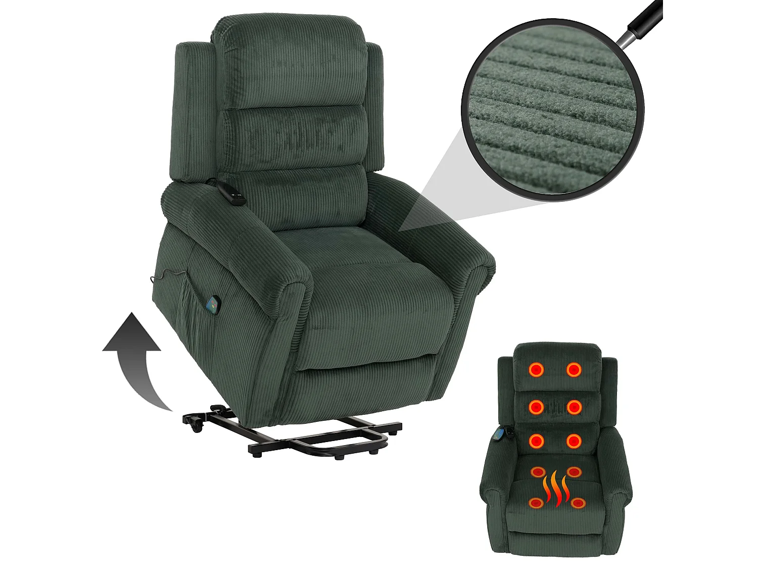 Fernsehsessel MCW-K63, Grün