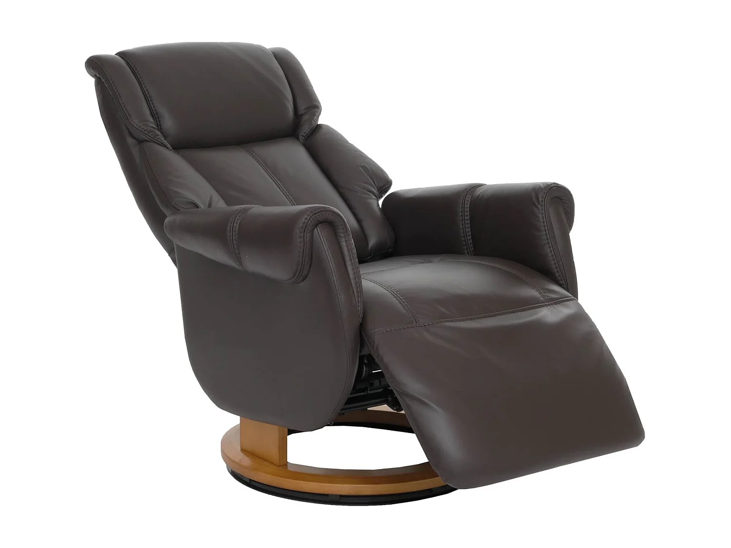 MCA Relaxsessel + Aufstehhilfe MCW-N58, Braun, Holz Natur