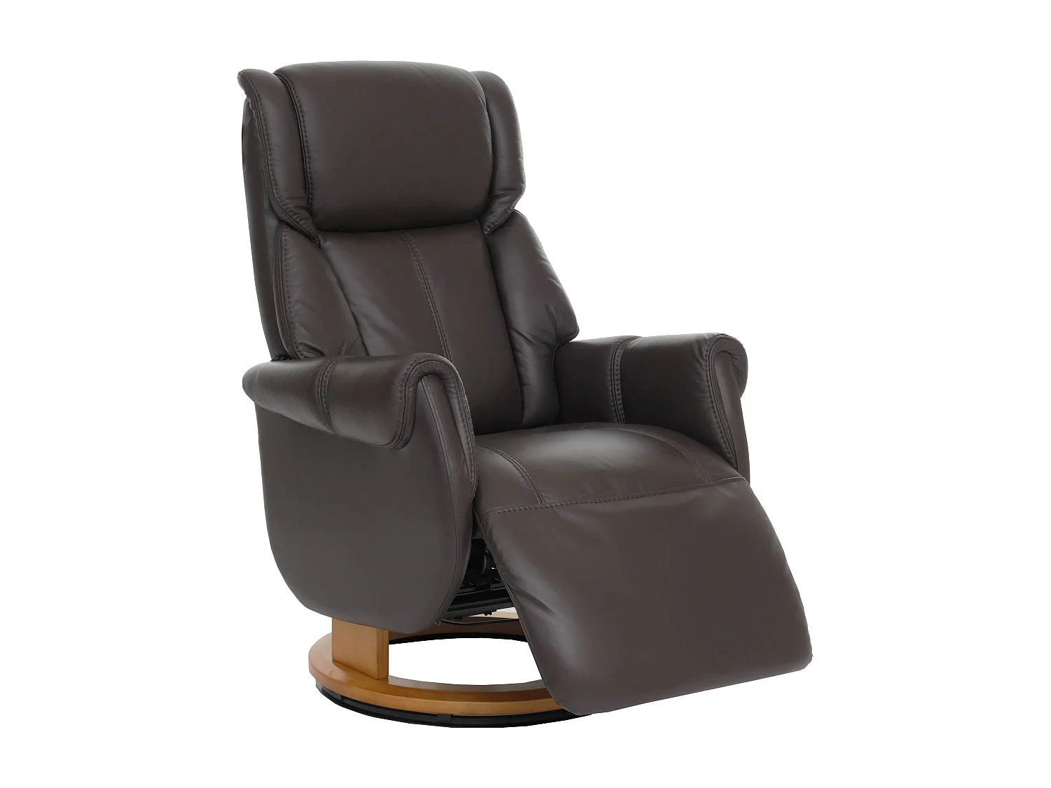 MCA Relaxsessel + Aufstehhilfe MCW-N58, Braun, Holz Natur