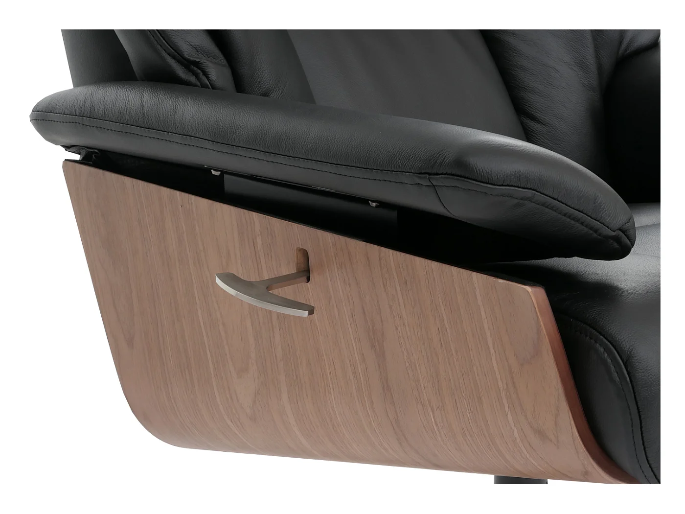 Relaxsessel + Hocker MCW-N57, Schwarz