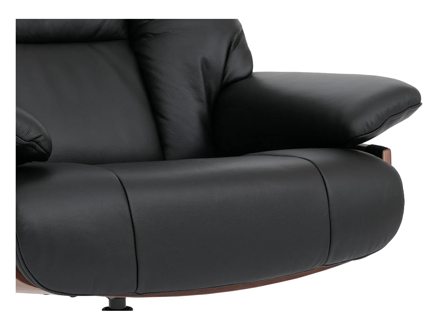 Relaxsessel + Hocker MCW-N57, Schwarz