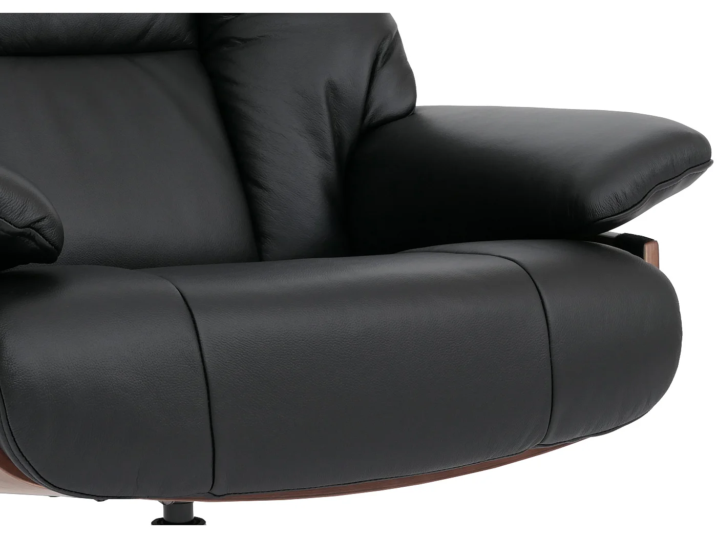 Relaxsessel + Hocker MCW-N57, Schwarz