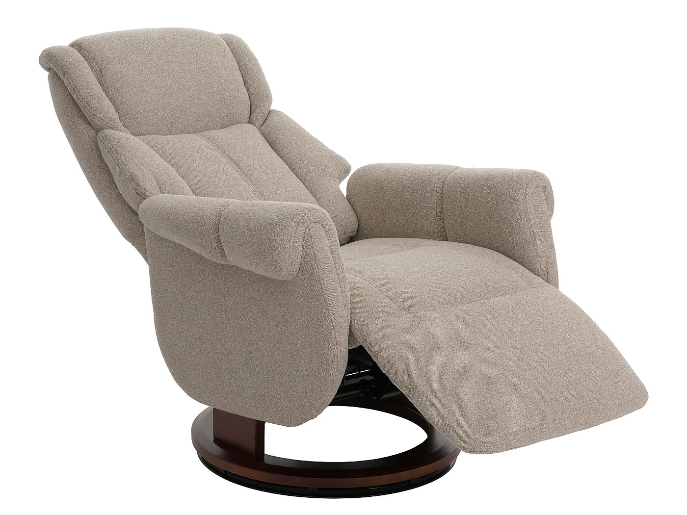 Relaxsessel + Aufstehhilfe MCW-N58, Braun, Holz walnussfarben