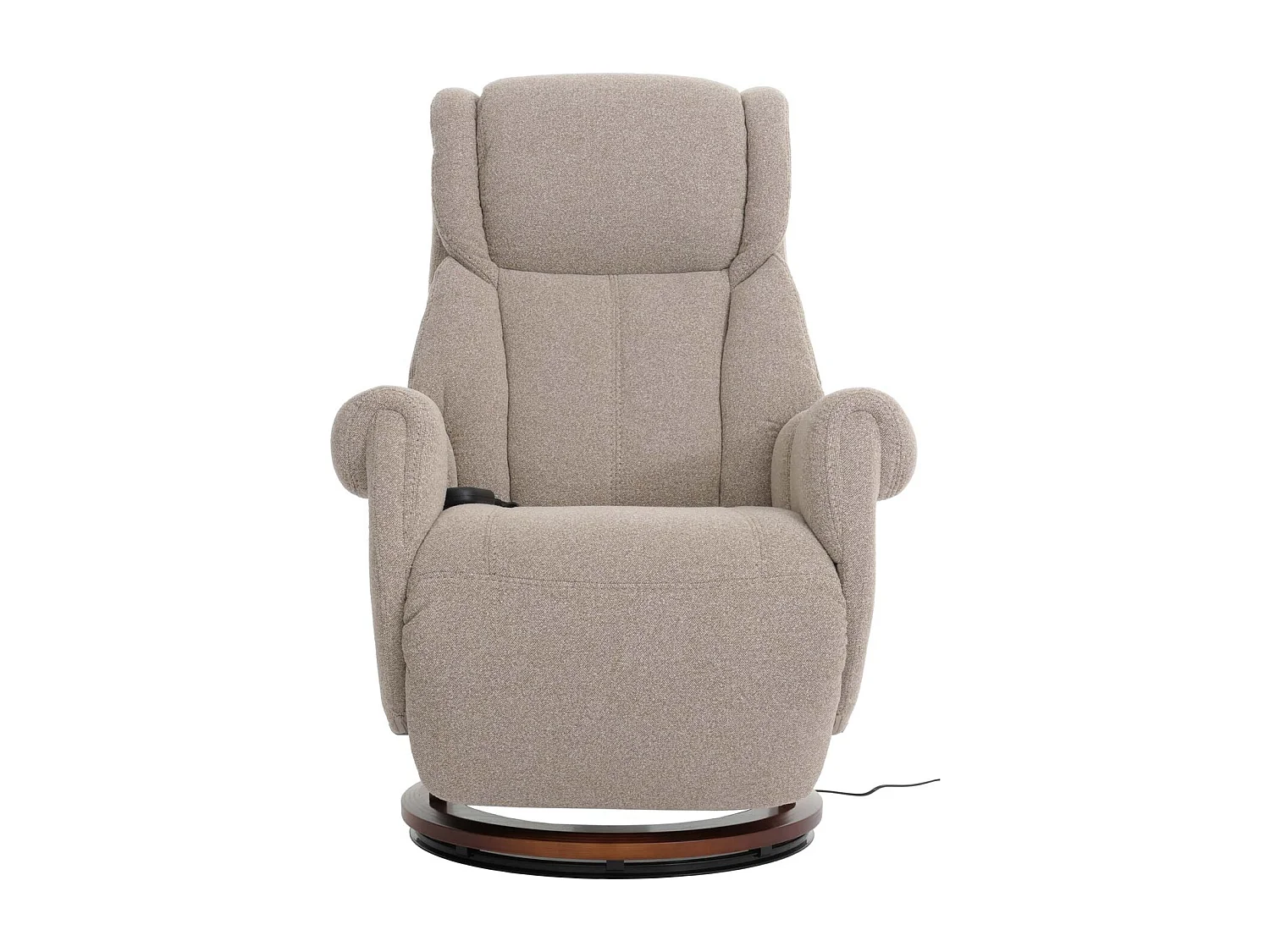 Relaxsessel + Aufstehhilfe MCW-N58, Braun, Holz walnussfarben