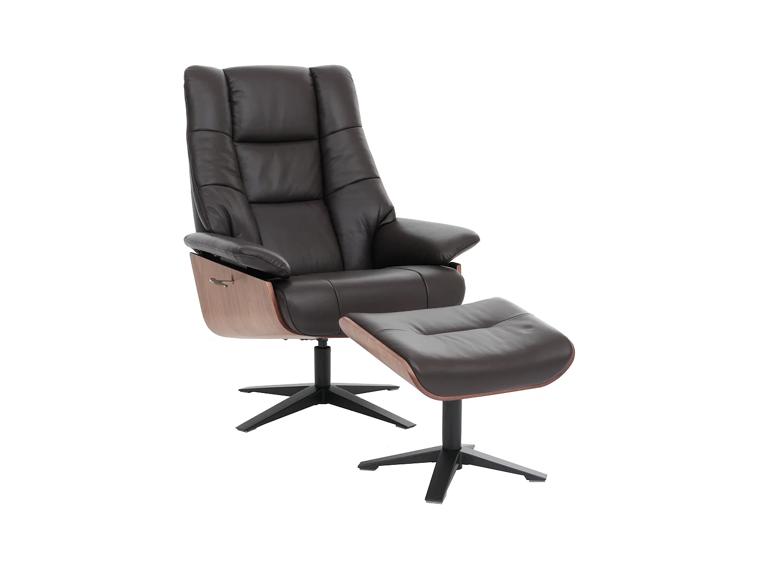 Relaxsessel + Hocker MCW-N57, Braun