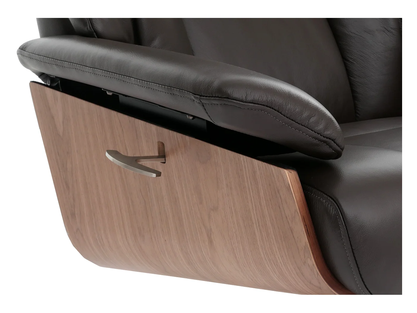 Relaxsessel + Hocker MCW-N57, Braun