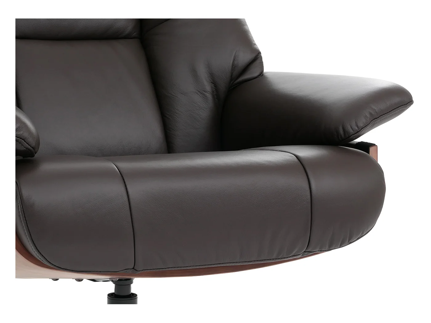 Relaxsessel + Hocker MCW-N57, Braun