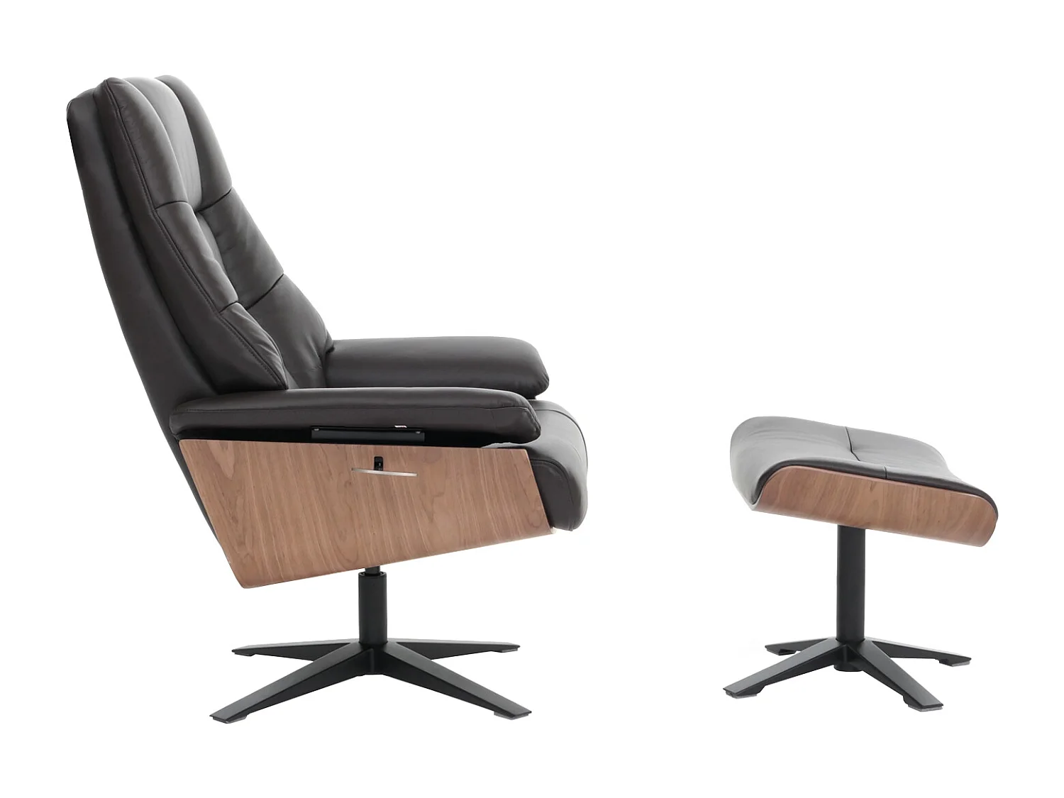 Leżanka + stołek MCW-N57,  brązowy