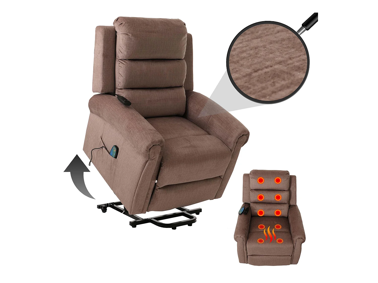 Fernsehsessel MCW-K63, Braun