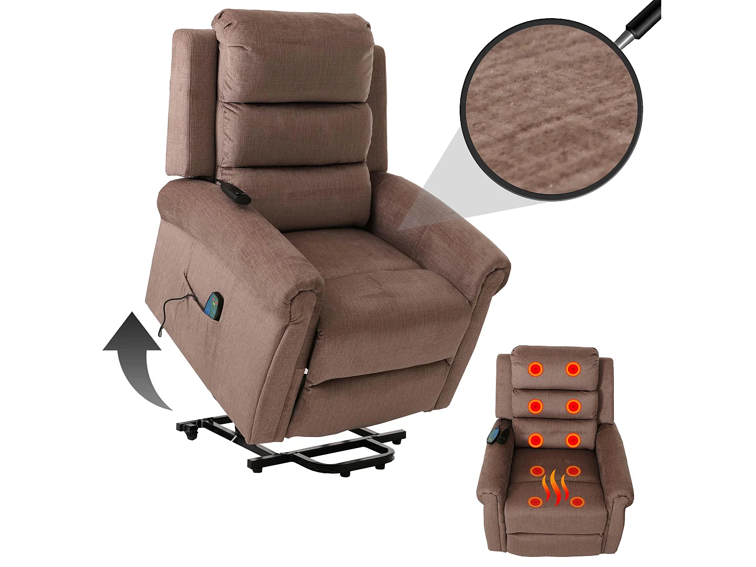 Fernsehsessel MCW-K63, Braun