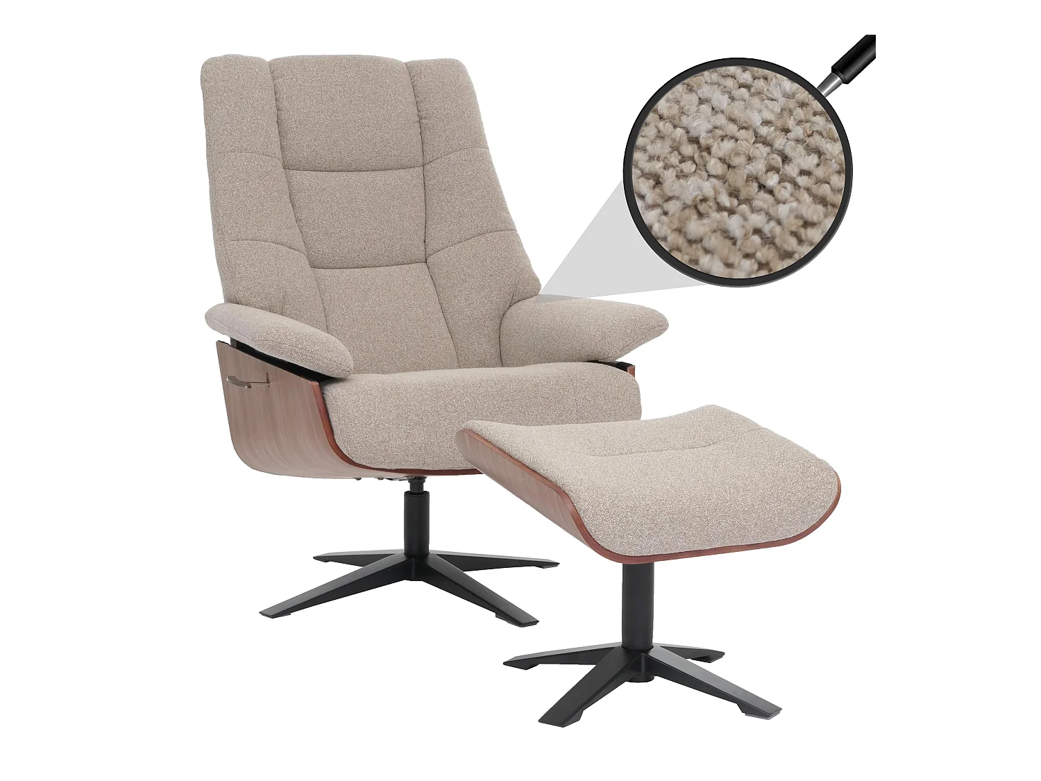 Relaxsessl + Hocker MCW-N57, Braun