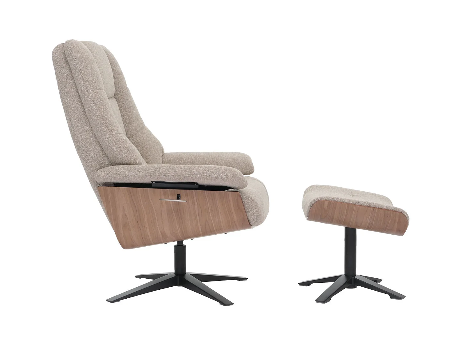 Relaxsessl + Hocker MCW-N57, Braun