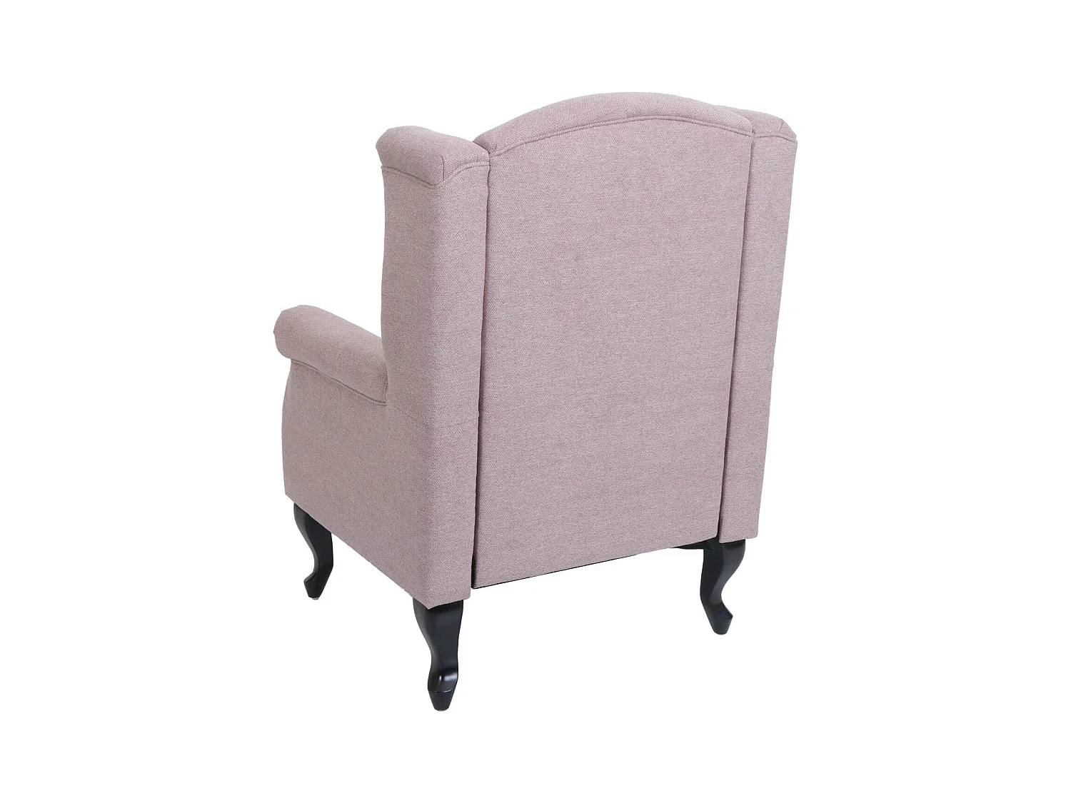 Fauteuil de relaxation Oxford,  rose clair avec ottomane