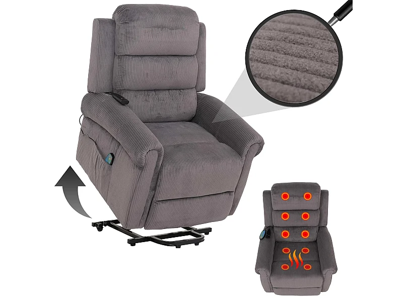 Fernsehsessel MCW-K63, Dunkelgrau