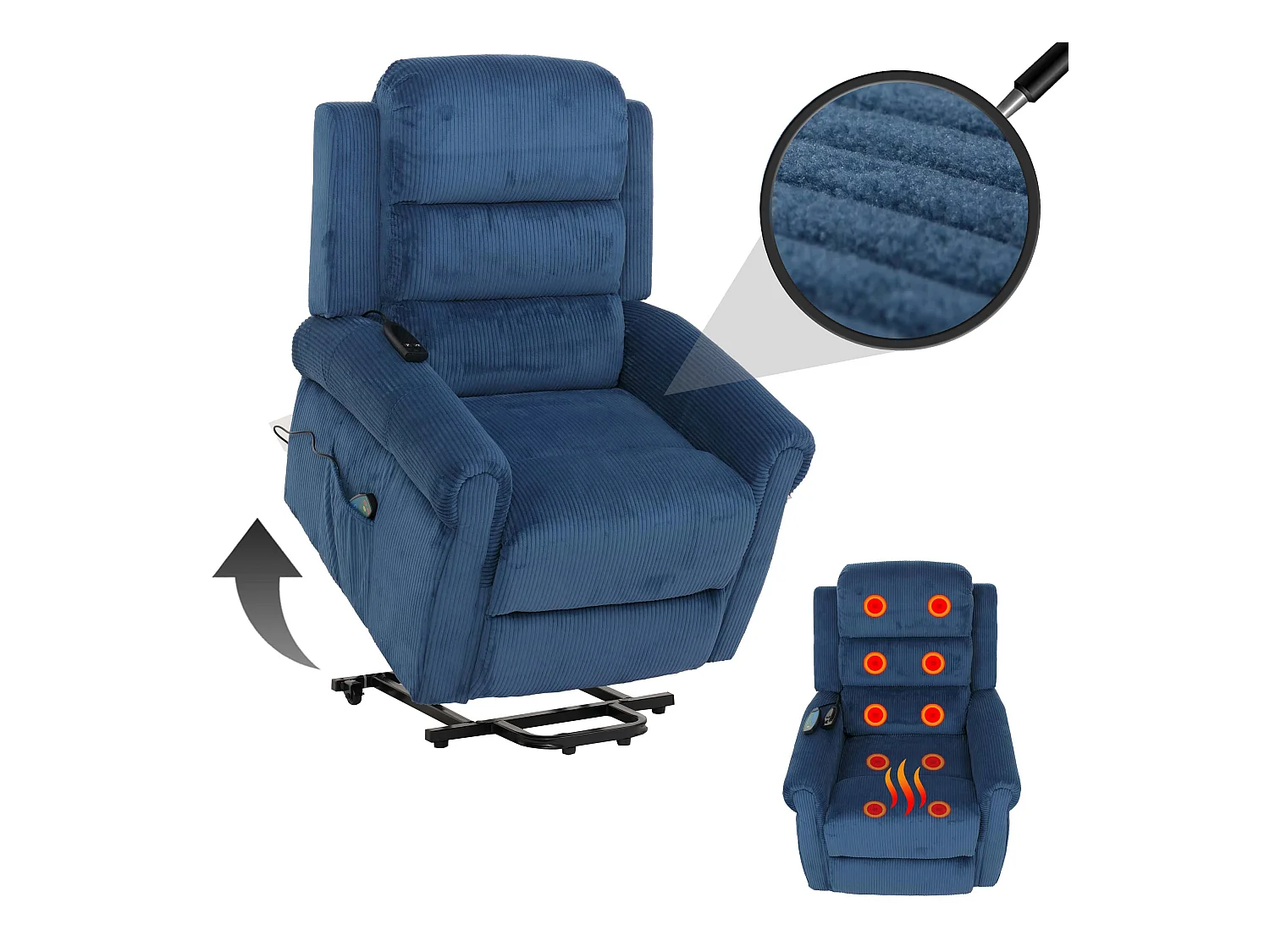 Fernsehsessel MCW-K63, Blau