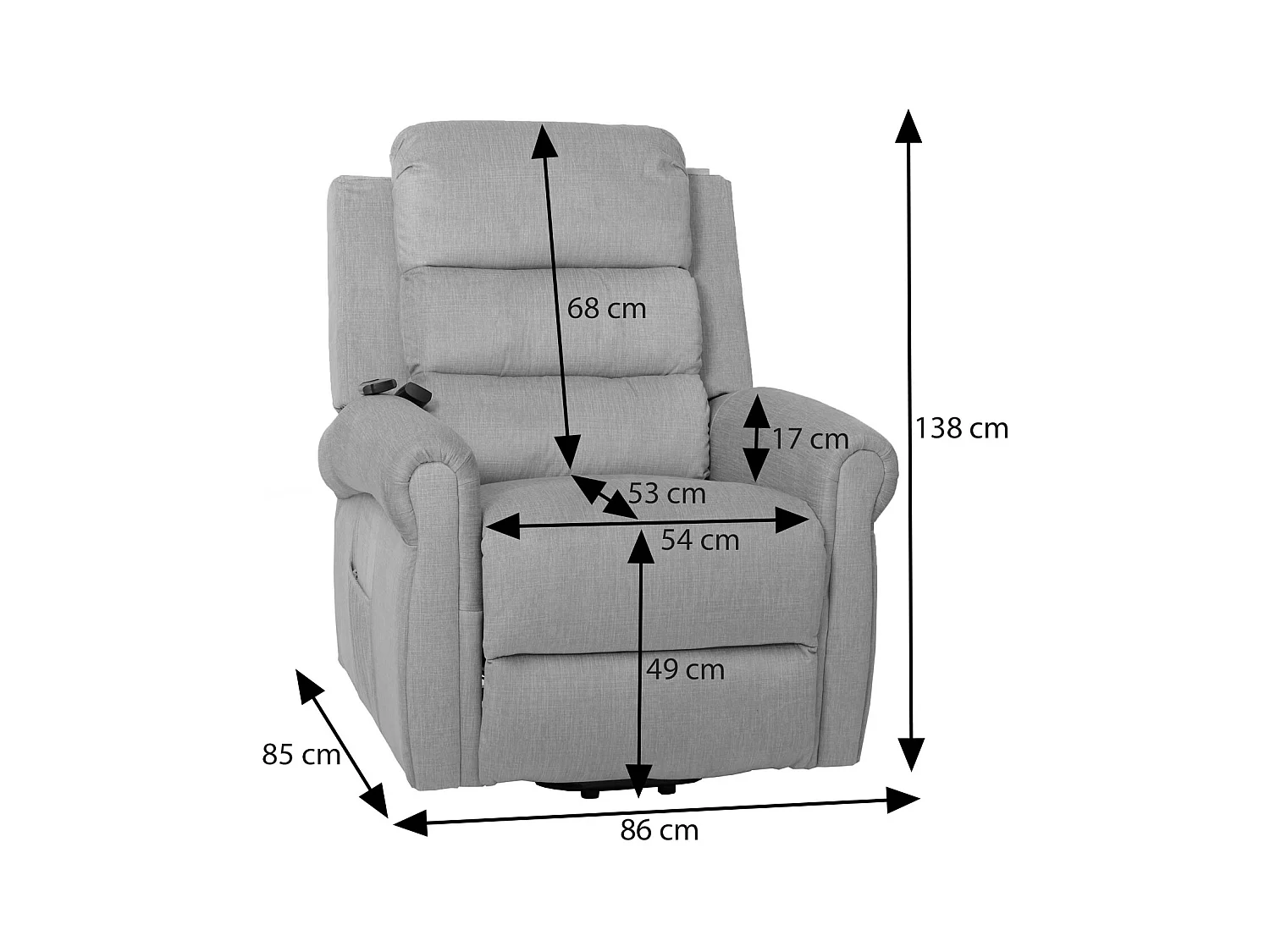 Fernsehsessel MCW-K63, Creme-weiß