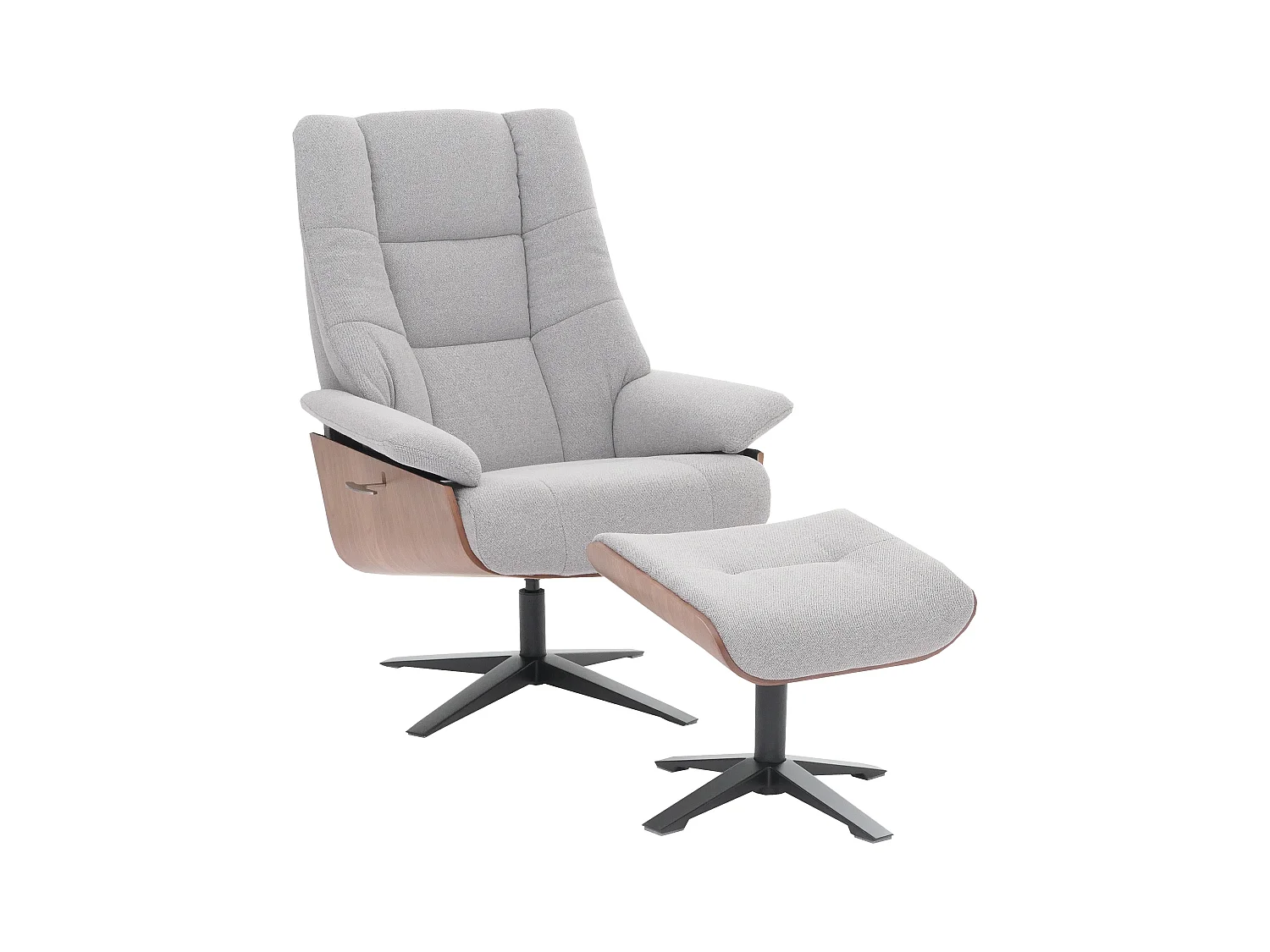 Relaxsessl + Hocker MCW-N57, Grau