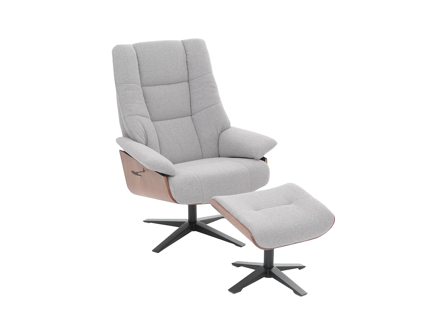 Relaxsessl + Hocker MCW-N57, Grau