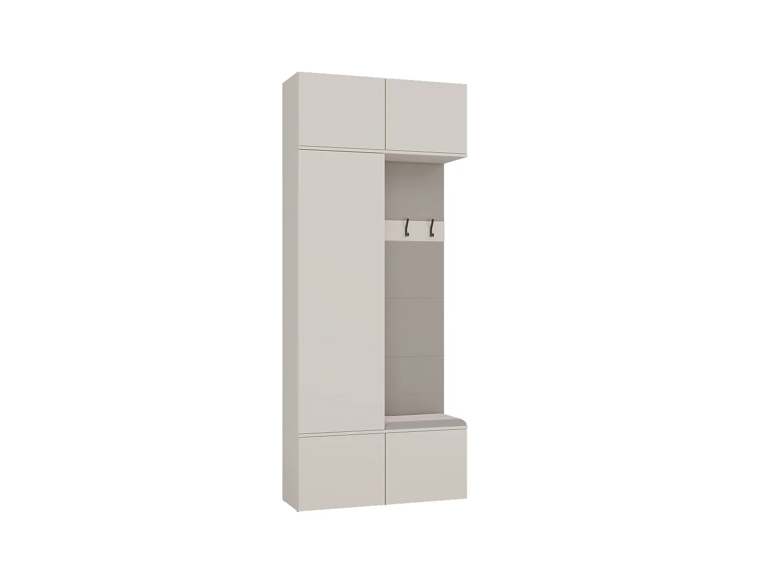 Garderoba HAGA II | 100x35x238 cm |  Kaszmir | 100x35x238 cm |Szafa do przedpokoju