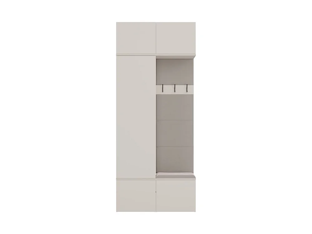 Garderoba HAGA II | 100x35x238 cm |  Kaszmir | 100x35x238 cm |Szafa do przedpokoju