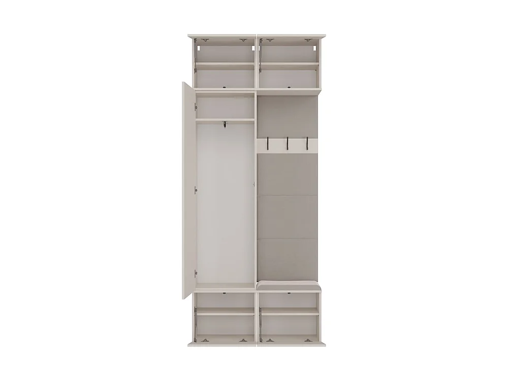 Garderoba HAGA II | 100x35x238 cm |  Kaszmir | 100x35x238 cm |Szafa do przedpokoju