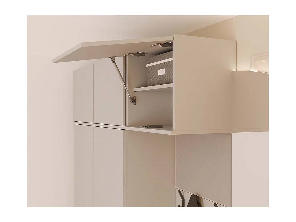 HAGA – Flurschrank mit 3 Türen – Garderobe – Kaschmirbeige