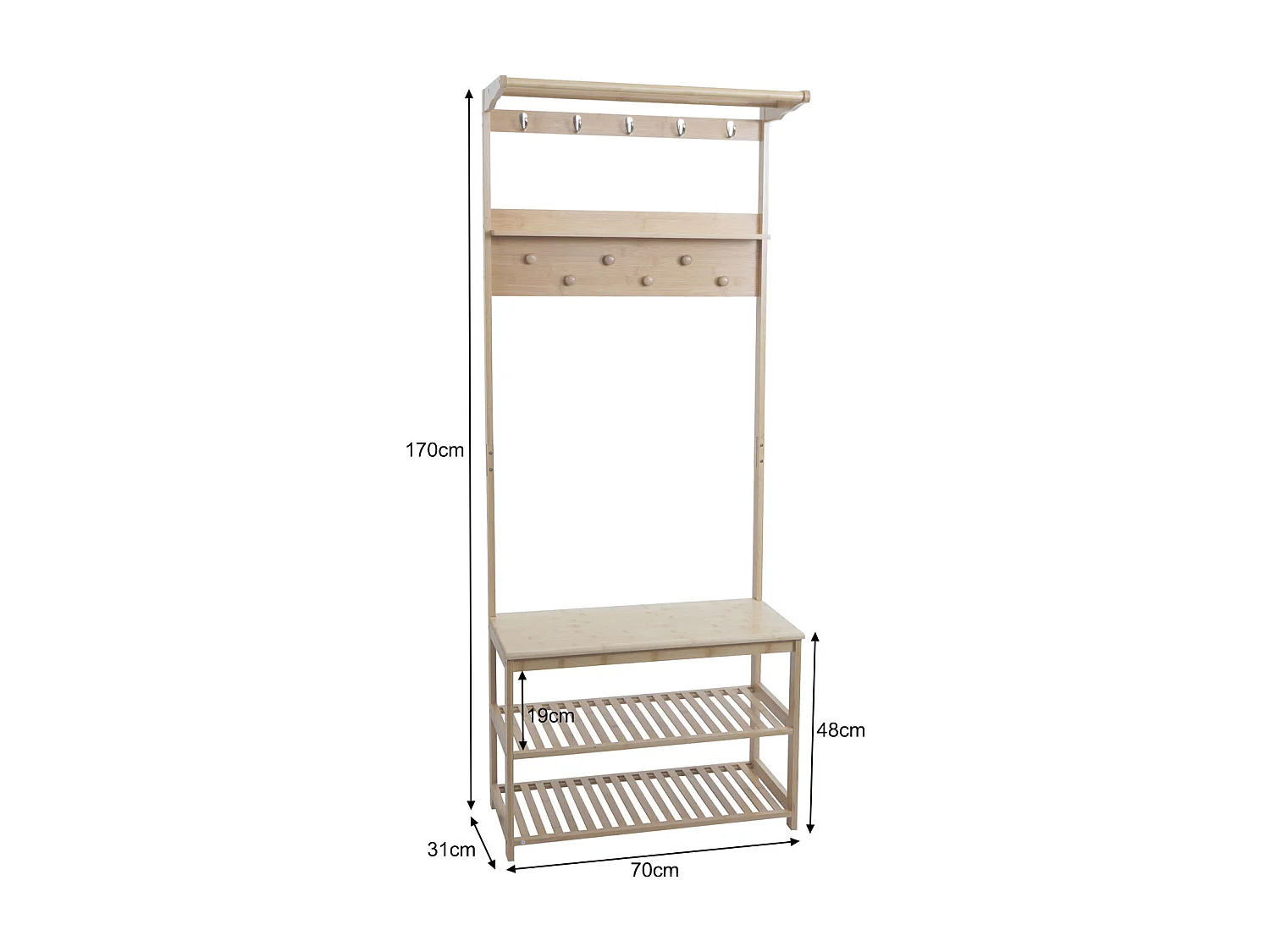MCW-N82 Free-standing Coat Rack