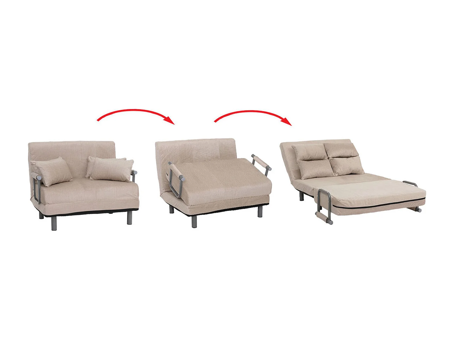 Schlafsessel MCW-K29, Creme