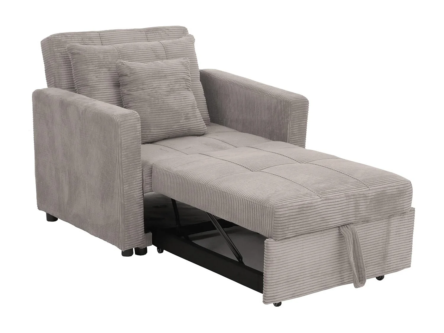 Fotel rozkładany MCW-L90,  jasnoszary