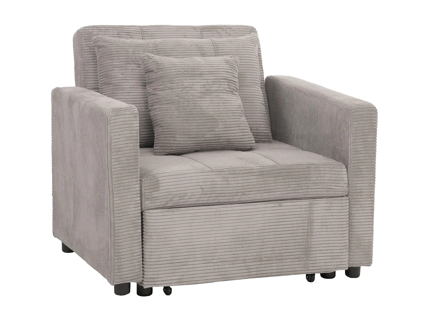 Fotel rozkładany MCW-L90,  jasnoszary