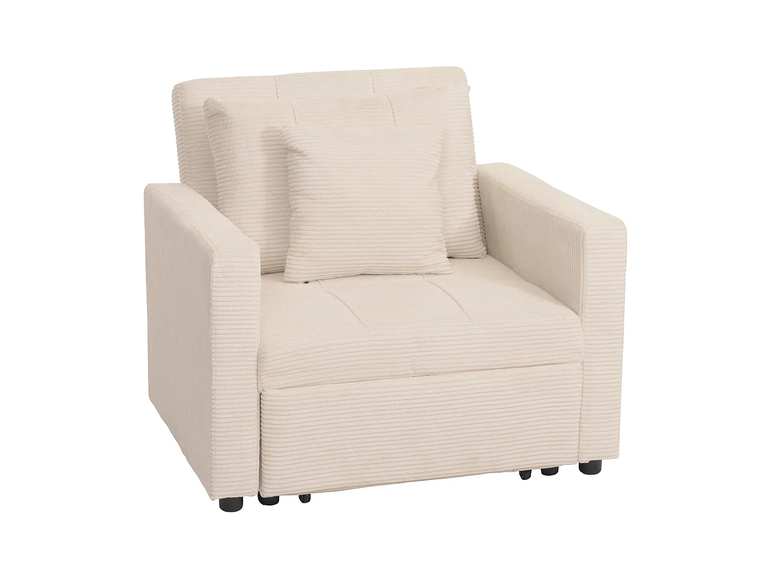 Schlafsessel MCW-L90, Creme-weiß