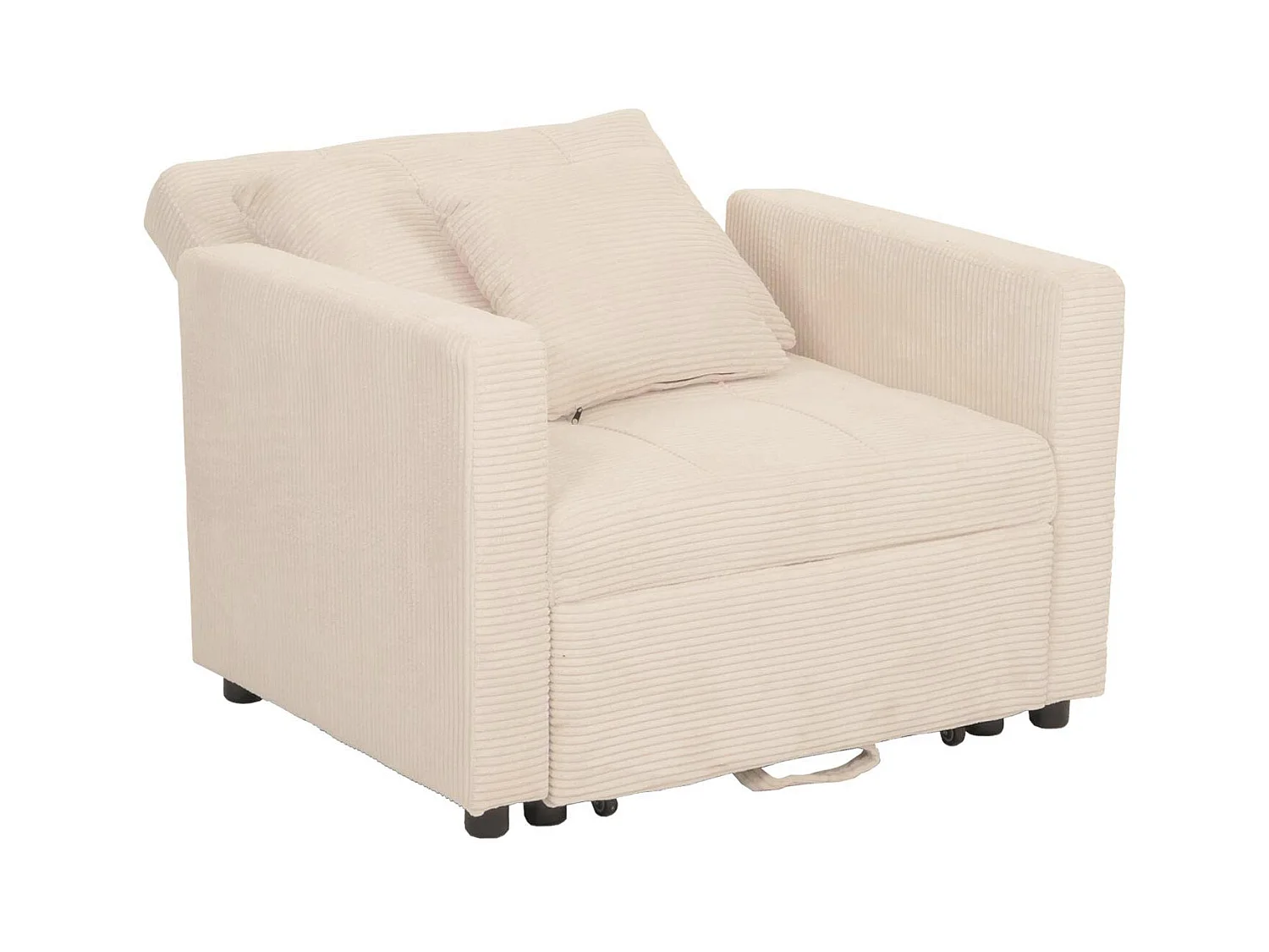 Schlafsessel MCW-L90, Creme-weiß