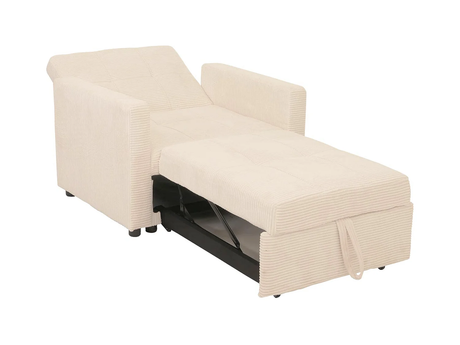 Schlafsessel MCW-L90, Creme-weiß