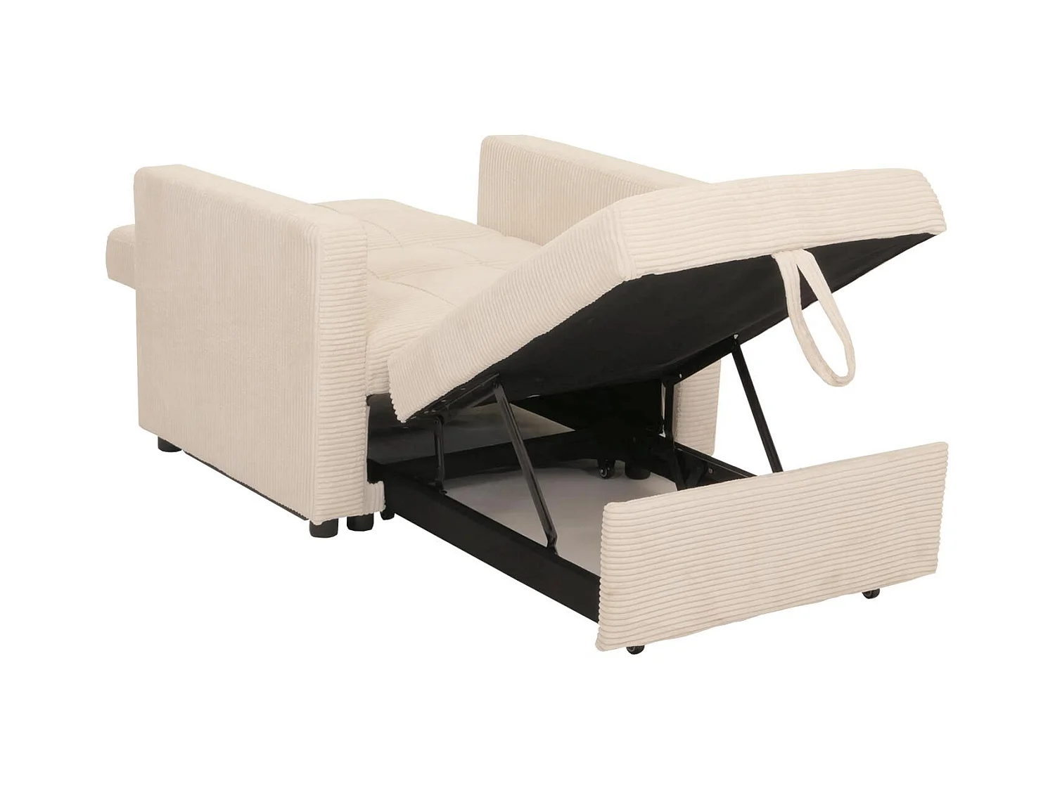 Schlafsessel MCW-L90, Creme-weiß