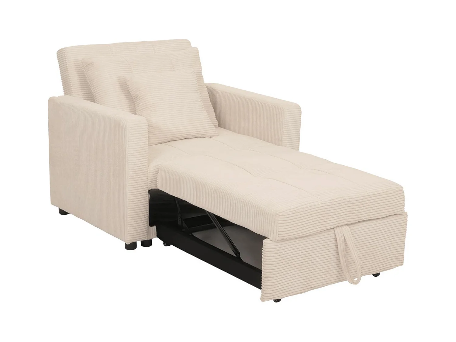 Schlafsessel MCW-L90, Creme-weiß