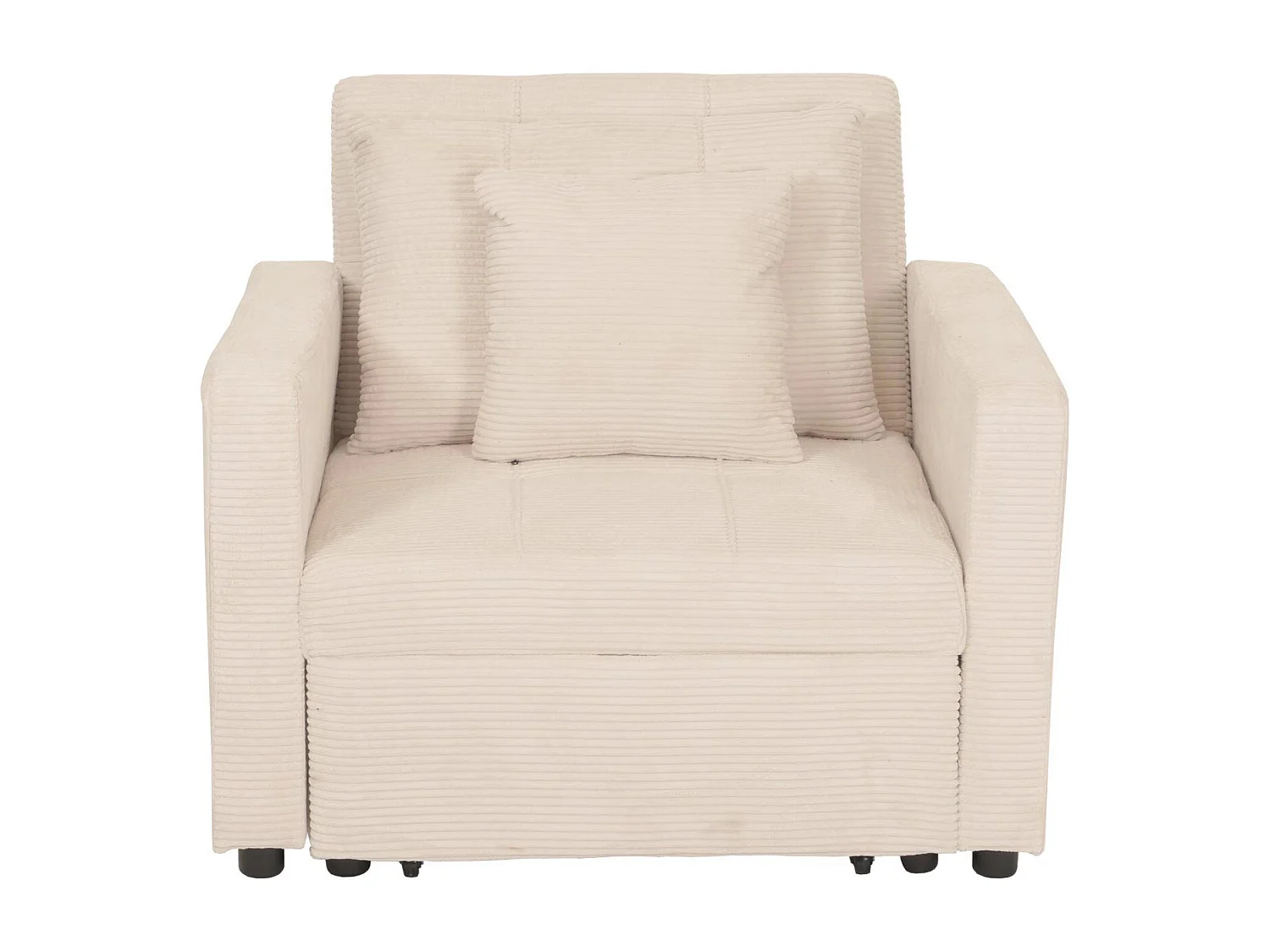 Fotel rozkładany MCW-L90,  kremowo-biały