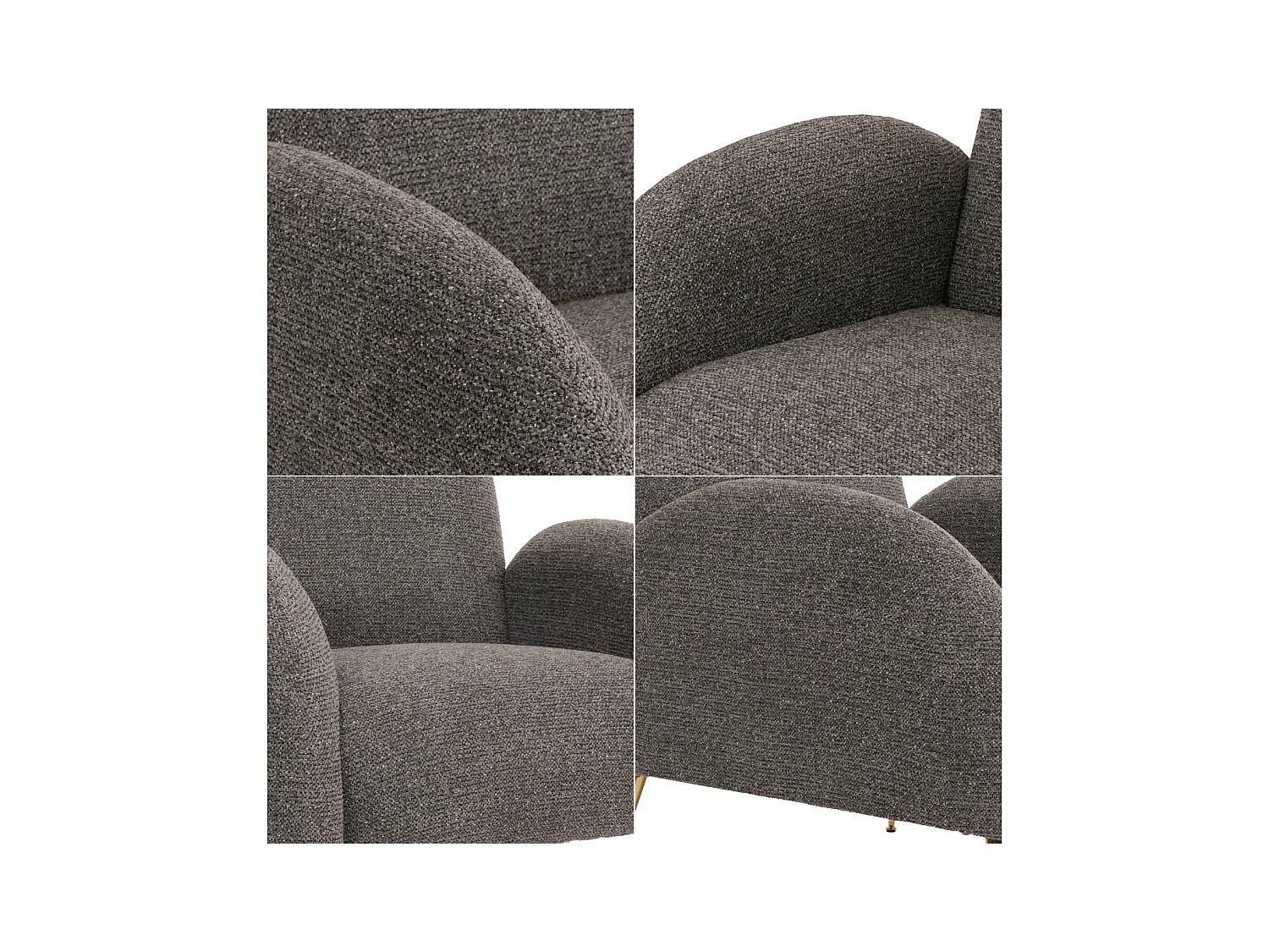 Fotel wypoczynkowy MCW-N69,  ciemnoszary