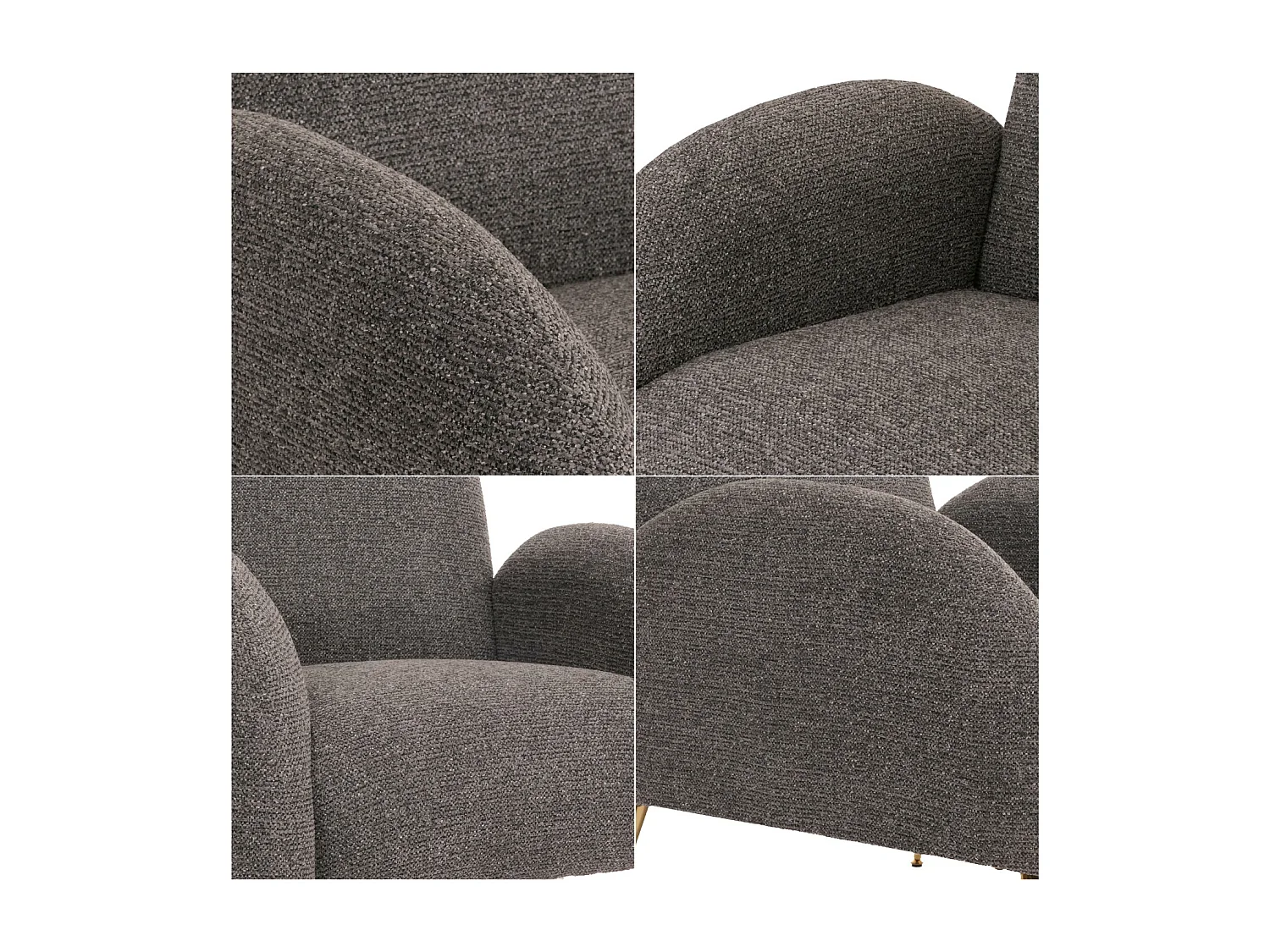 Fotel wypoczynkowy MCW-N69,  ciemnoszary