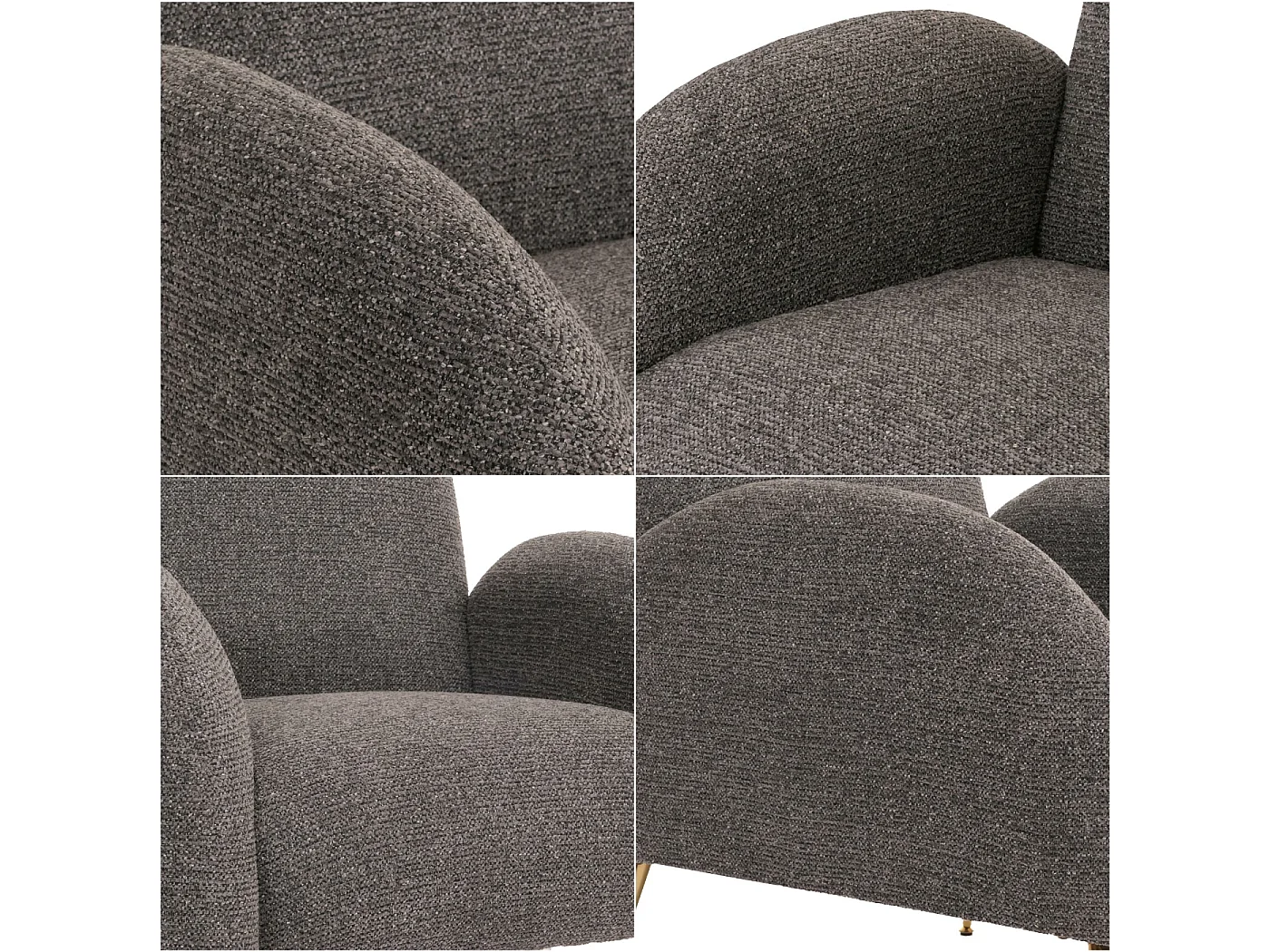 Fotel wypoczynkowy MCW-N69,  ciemnoszary