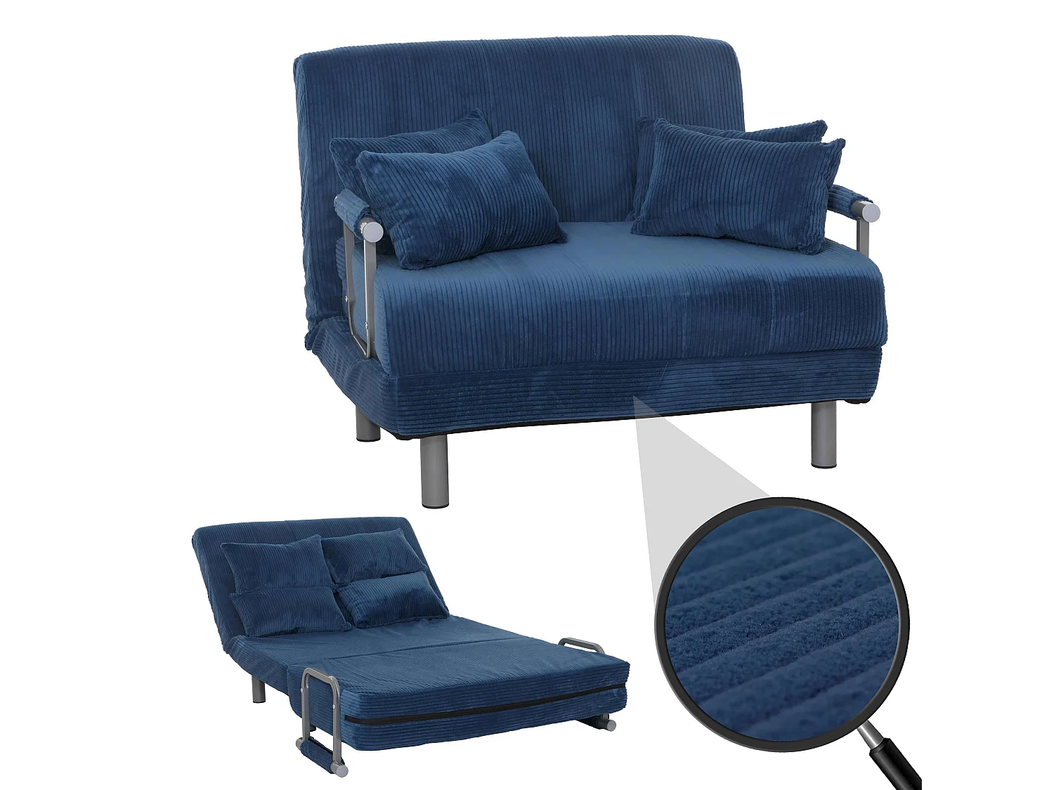 Schlafsessel MCW-K29, Blau