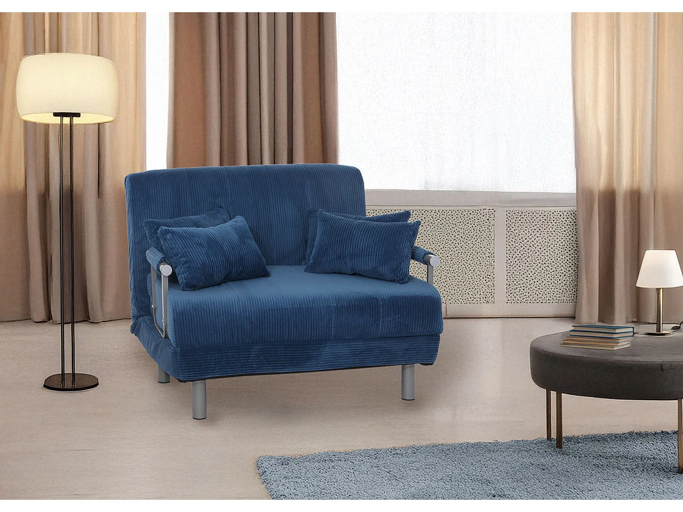 Schlafsessel MCW-K29, Blau