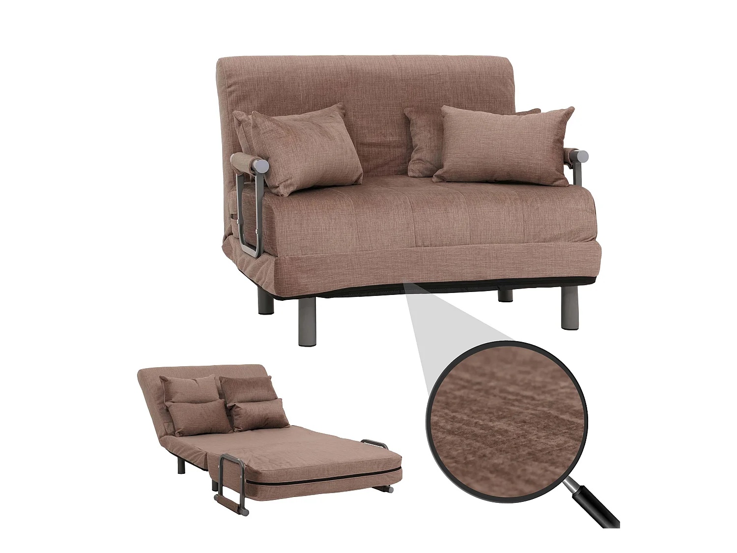 Schlafsessel MCW-K29, Braun