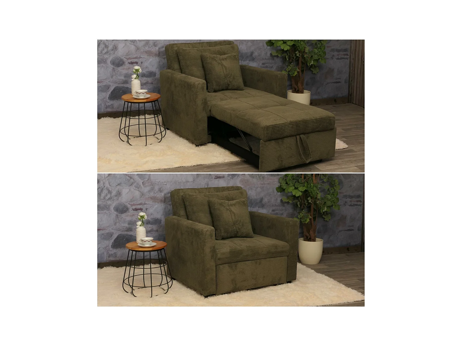 Slaapstoel MCW-L90,  groen