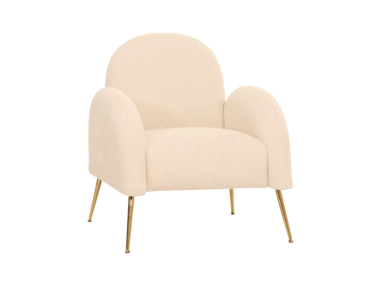 Lounge-Sessel MCW-N69, Creme-weiß