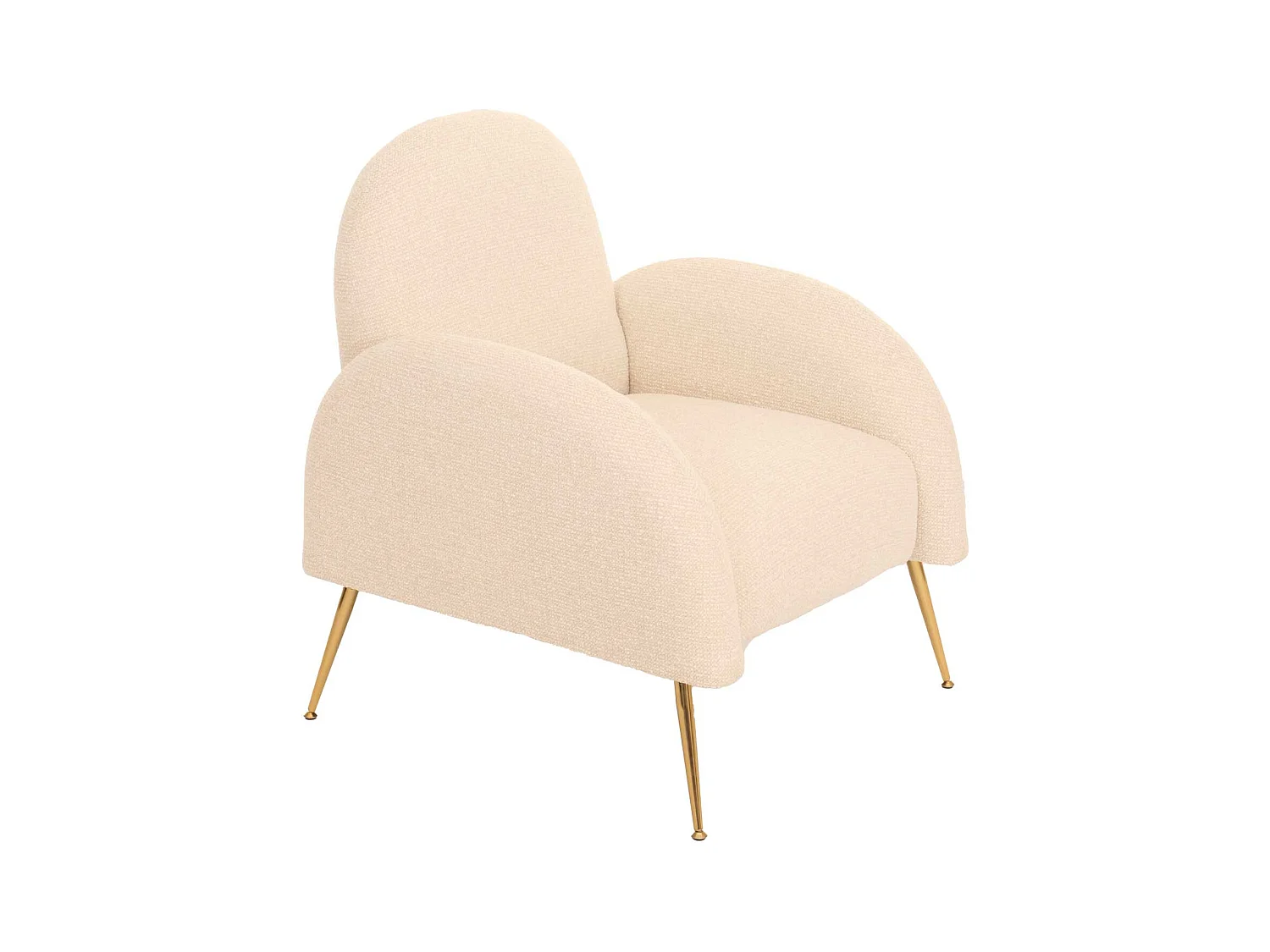 Lounge-Sessel MCW-N69, Creme-weiß